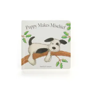 Jellycat Book Puppy Makes Mischief