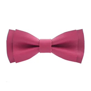 Leather Hot Pink Bow Tie