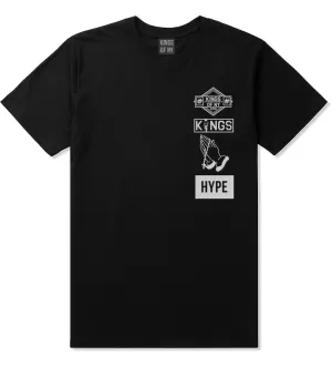 Prayer Hands Hype Left Logos T-Shirt